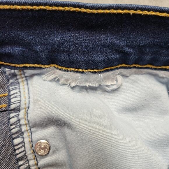 Levi's Jeans Womens 29 Blue 314 Shaping Straight Dark Wash Five Pocket Zip Fly - Picture 4 of 11